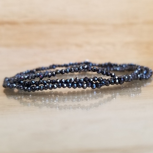 Beaded Spinel Necklace & Convertible Wrap Bracelet - Picture 5 of 8